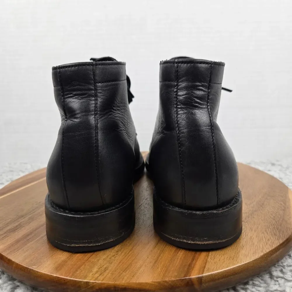 Thursday Boot Co. Mens 8 Cadet Black Leather Cap Toe Casual Lifestyle Daily
